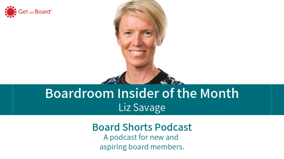 Liz Savage is our December boardroom insider of the month